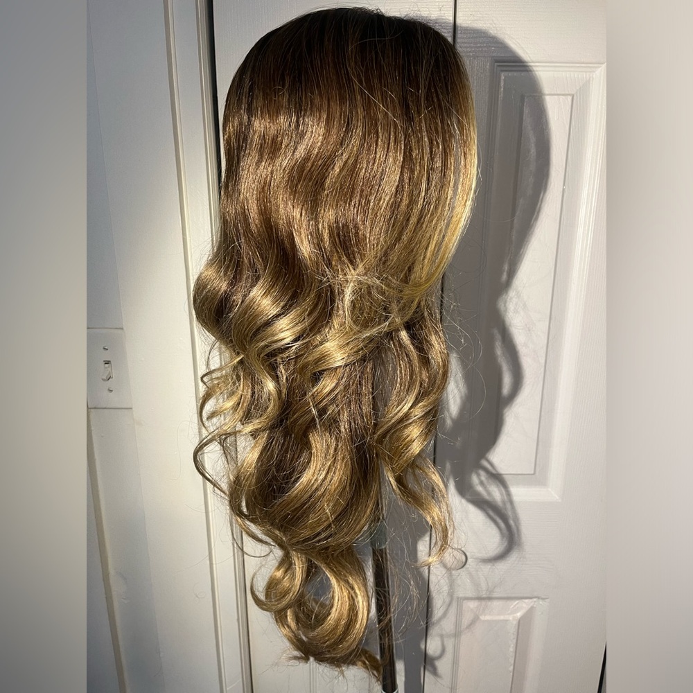 Blonde/ Brown Balayage Synthetic Lace Front Wig